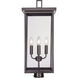 Barkeley 4 Light 26.13 inch Powder Coated Bronze Outdoor Post Lantern